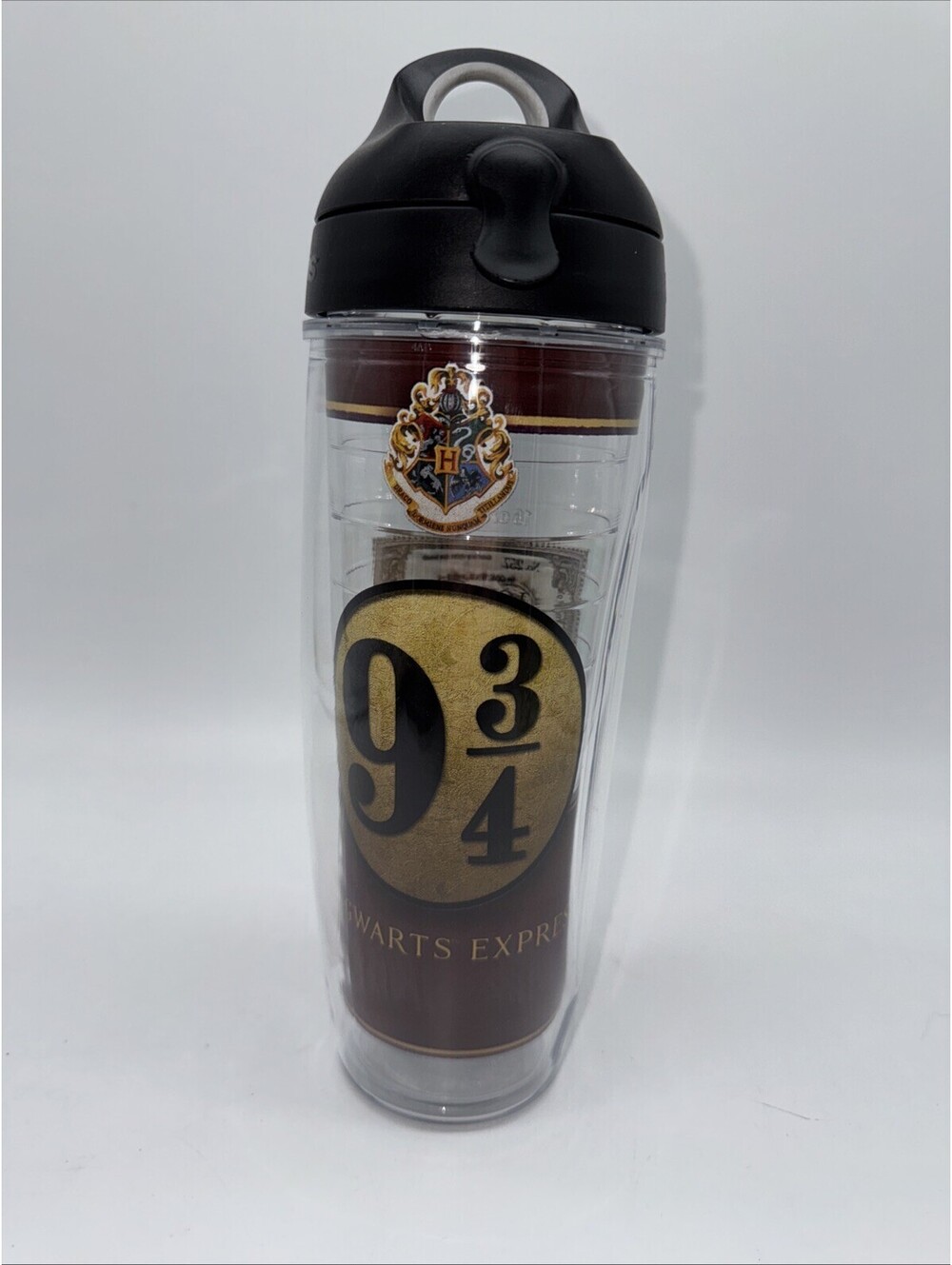 Harry Potter 24 Oz Tervis Water Bottle & Lid Hogwarts Wizard 9 3/4 Platform